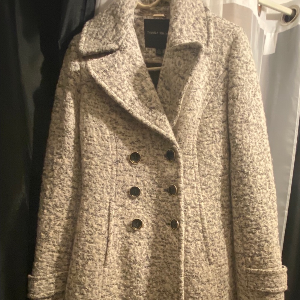 Ivanka Trump double breasted wool pea coat